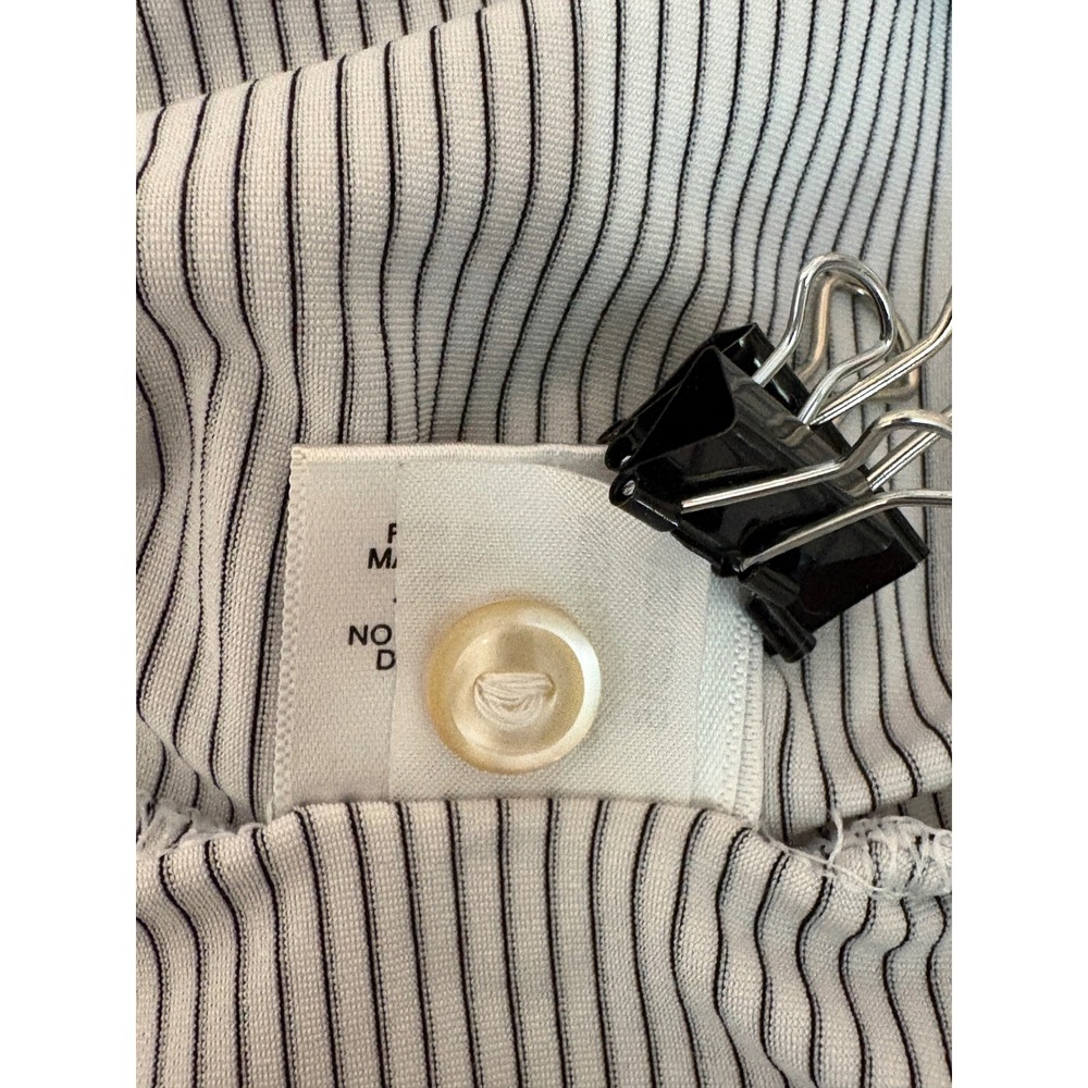 Peter Millar Summer Comfort White Black Striped Short Sleeve Golf Polo Shirt XL - Picture 13 of 14